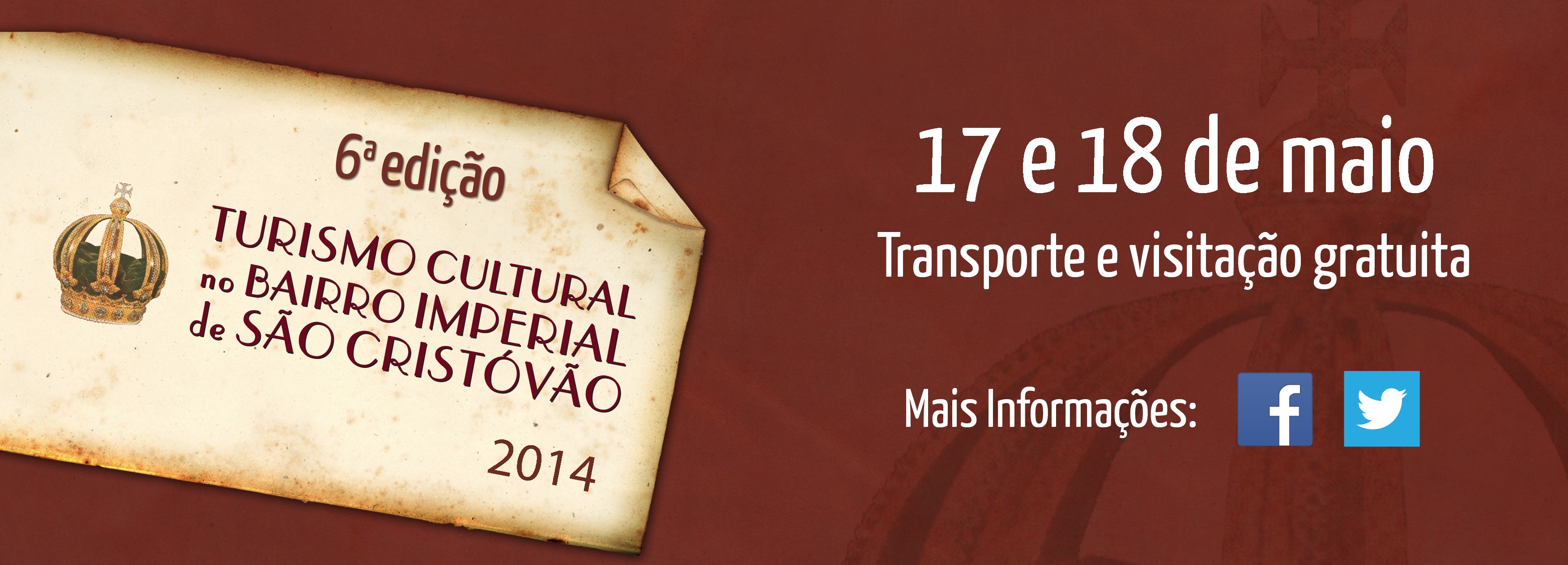 TURISMO CULTURAL NO BAIRRO IMPERIAL (17 e 18/05)